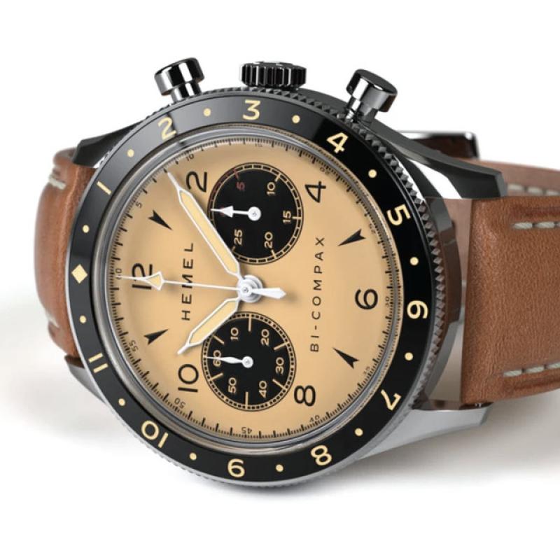 HEMEL Air Wing Mechanical Chronograph with Dual-Time Bezel and DD Sapphire Crystal