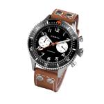 HEMEL Panda Meca-Quartz Chronograph Watch with 60-Minute Ceramic Bezel and Sapphire Crystal