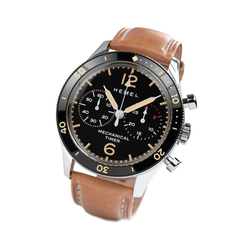 HEMEL Air Defense Mechanical Chronograph with Black Dial