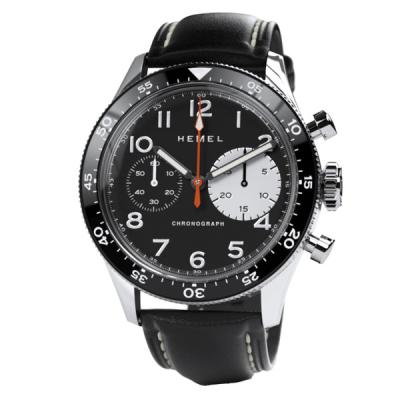 HEMEL Air Power Mechanical Chronograph with Black Dial
