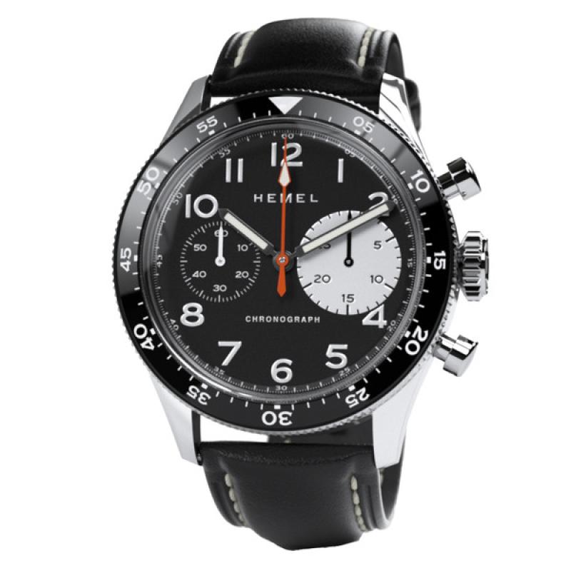 HEMEL Air Power Mechanical Chronograph with Black Dial