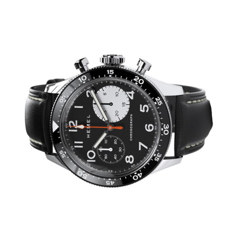 HEMEL Air Power Mechanical Chronograph with Black Dial