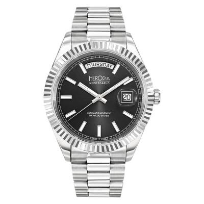 Herodia Monte Carlo Full Day Swiss Watch with Matte Black Dial