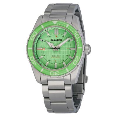 Islander Saltaire 38mm Solar Dive Watch with Mint Green Dial