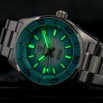 Islander Northport 37mm Automatic Watch with White and Ocean Blue Ripple Fume Dial