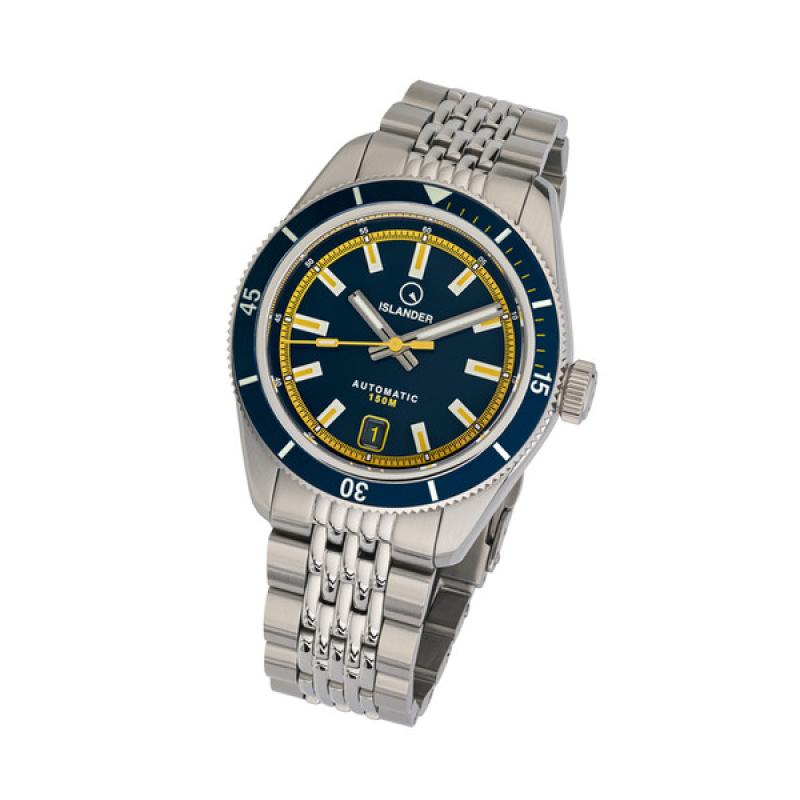 Islander Port Jefferson Skin Diver Automatic Watch with Navy Blue Dial