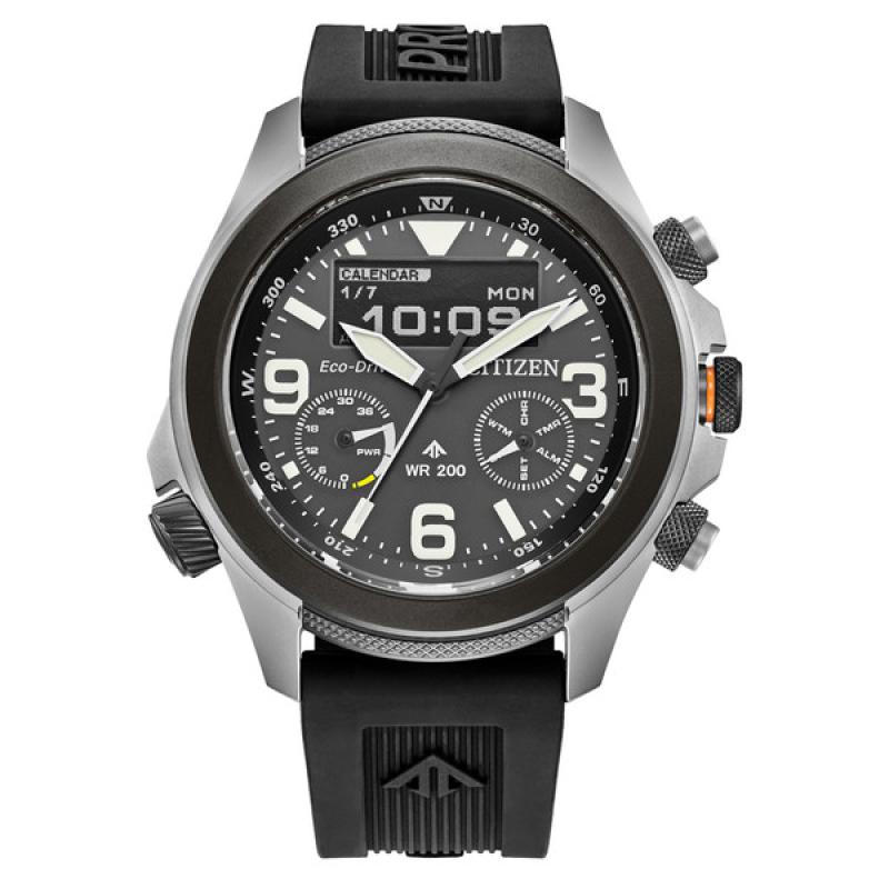 Citizen Promaster Land Ani-Digi Watch with Black Dial