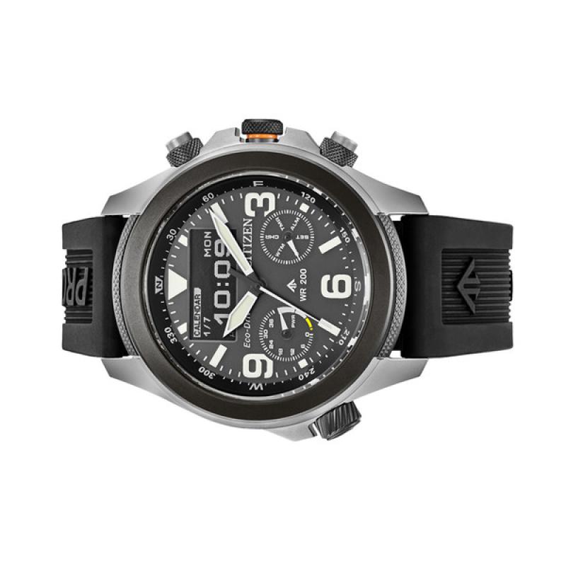 Citizen Promaster Land Ani-Digi Watch with Black Dial