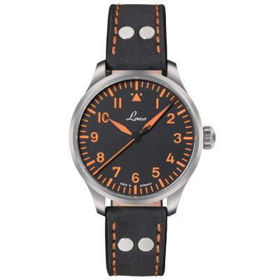 Laco 39mm Neapel Type A Dial Automatic Pilot Watch with Sapphire Crystal