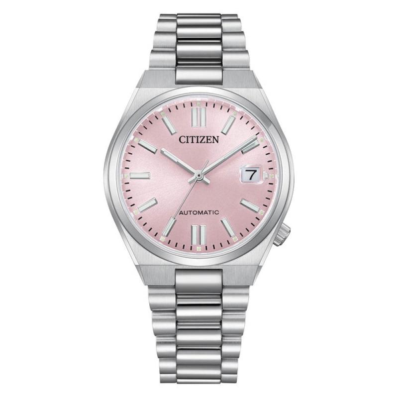 Citizen Tsuyosa 37mm Sports Automatic with Pastel Pink Dial