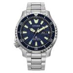 Citizen Automatic Promaster Dive Watch with Blue Dial and Stainless Steel Bracelet