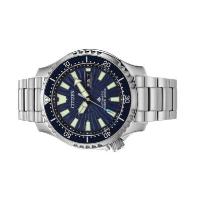 Citizen Automatic Promaster Dive Watch with Blue Dial and Stainless Steel Bracelet