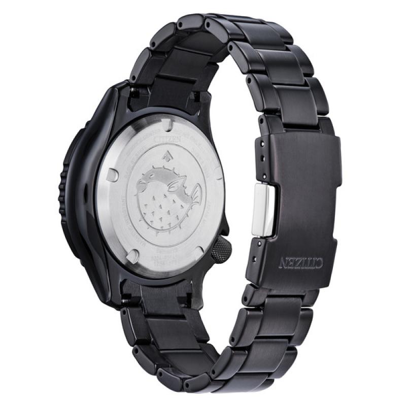 Citizen Automatic Promaster Dive Watch with Fully Lumed Dial and PVD Case and Bracelet