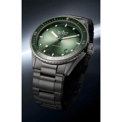 5000 0153 01S Fifty Fathoms Bathyscaphe Automatic 43.6mm Green Dial