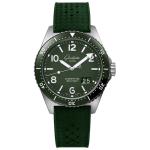 SeaQ Panorama Date Reed Green on Rubber Strap
