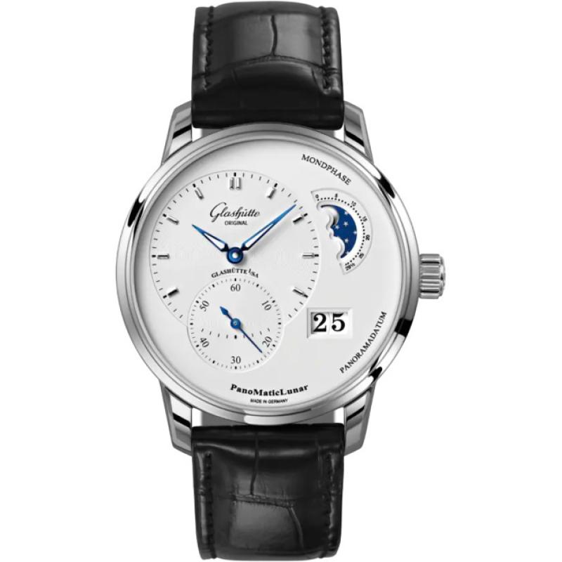 1-90-02-42-32-61 PanoMaticLunar SS Silver Dial