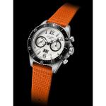 SeaQ Chronograph "Panda" on Orange Canvas Strap 1-37-23-03-80-34