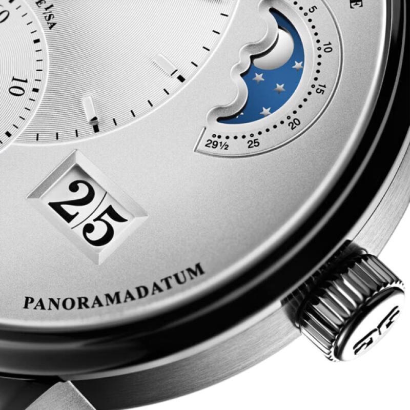 1-90-02-42-32-61 PanoMaticLunar SS Silver Dial