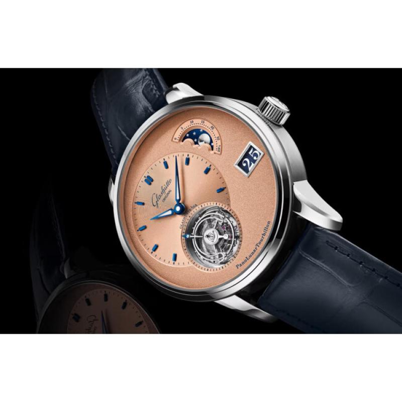 1-93-03-01-03-61 Panolunar Tourbillon Rosé Opalin On Leather Strap