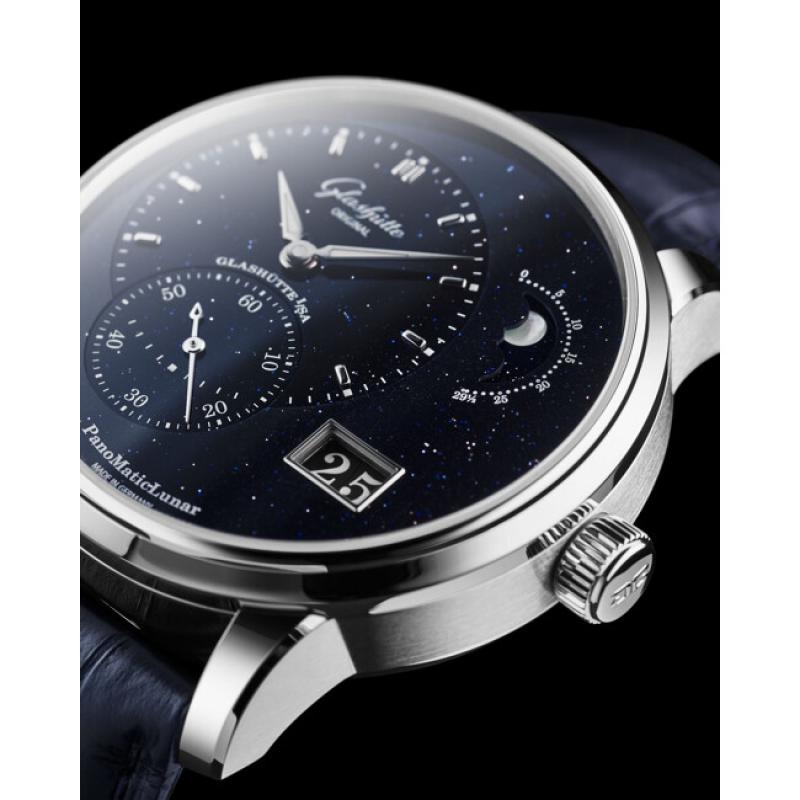 1-92-14-01-03-61 PanoMaticLunar on Leather Strap