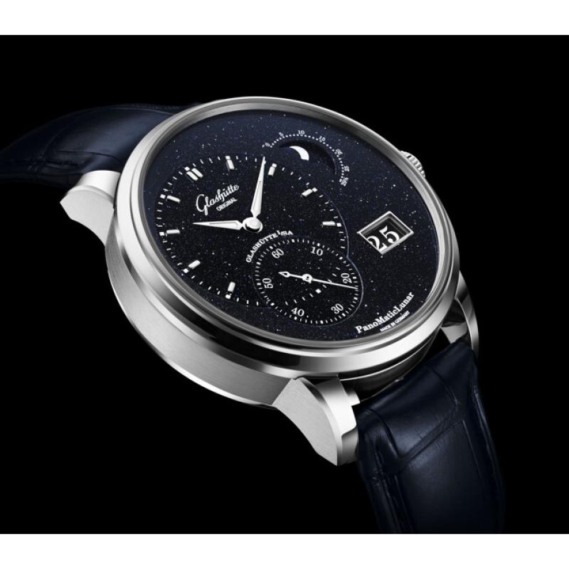 1-92-14-01-03-61 PanoMaticLunar on Leather Strap