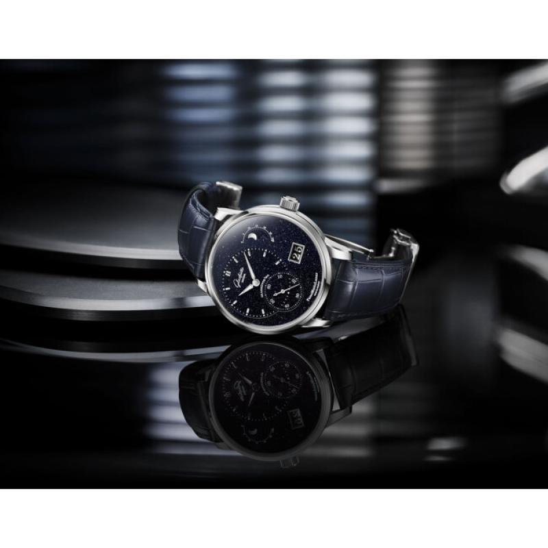 1-92-14-01-03-61 PanoMaticLunar on Leather Strap