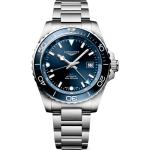 L3.890.4.96.6 Hydroconquest GMT 43mm Blue Dial