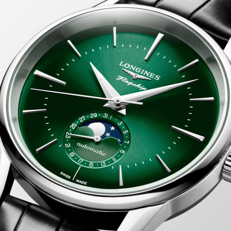 L4.815.4.02.2 Flagship Heritage Sunray Green Dial on Strap