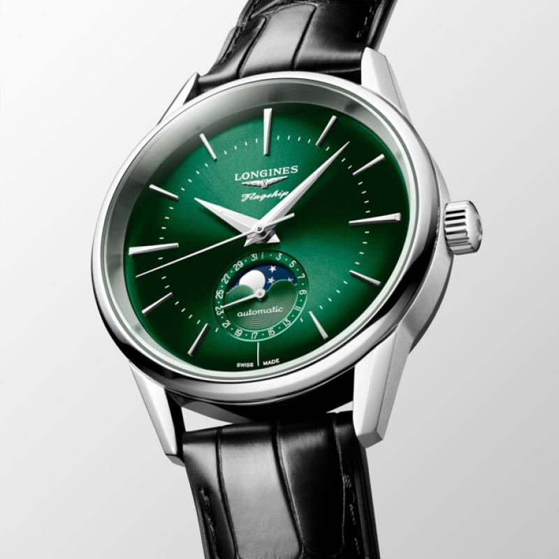 L4.815.4.02.2 Flagship Heritage Sunray Green Dial on Strap