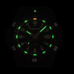 Protek USMC Automatic Tritium Dive Watch with Red Dial