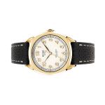 KUOE Royal Smith 90-008 Goldtone 34mm Dress Watch with Ivory Dial