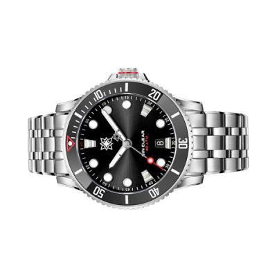 Second Hour Gin Clear Mk2 Watch with Sunburst Black Dial