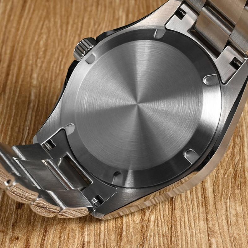 San Martin 39mm Automatic GMT Watch with Purple Sand Dial