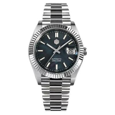 San Martin Automatic Dress Watch with Blue MOP Dial