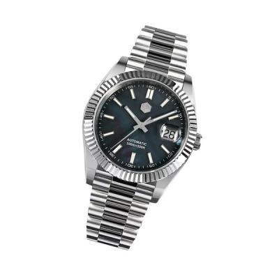 San Martin Automatic Dress Watch with Blue MOP Dial