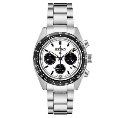 Seiko Prospex Speedtimer Solar Chronograph with White Dial
