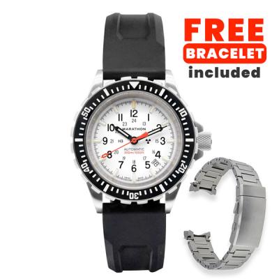 Marathon Swiss Made, GSAR Arctic Edition Automatic Military Divers Watch with Sapphire Crystal
