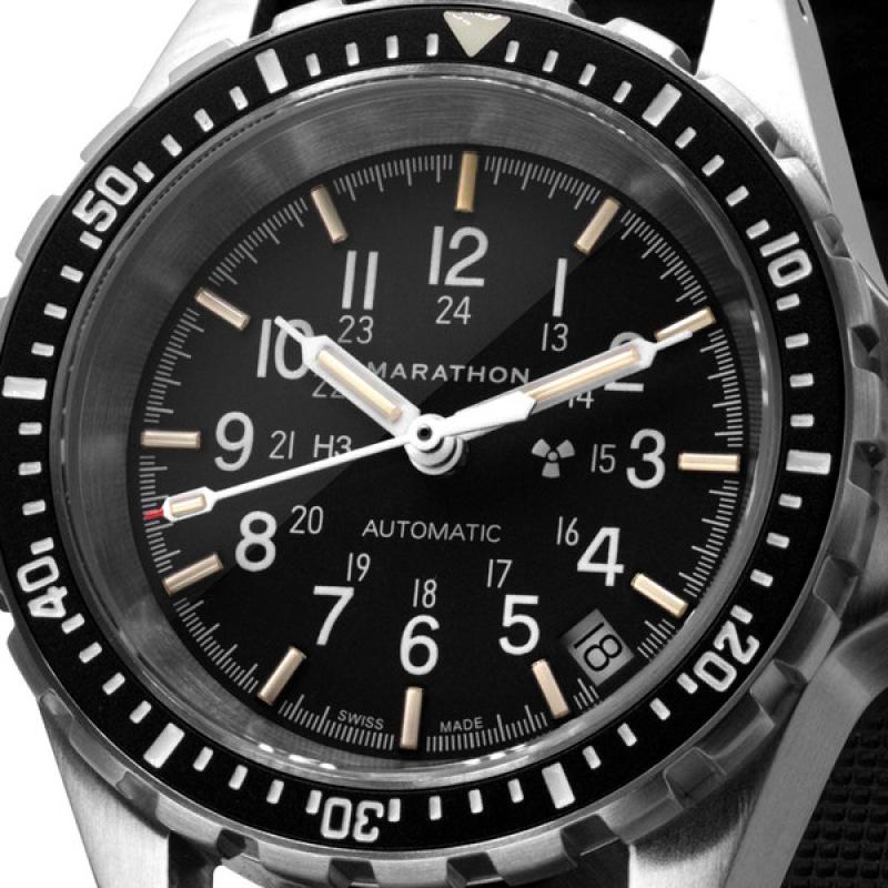 Marathon Swiss Made, (Medium) GSAR Automatic Military Divers Watch with Sapphire Crystal