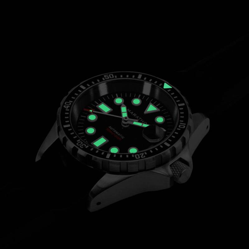 Marathon 36mm Automatic OSAR-D with Black Dial and Rubber Strap