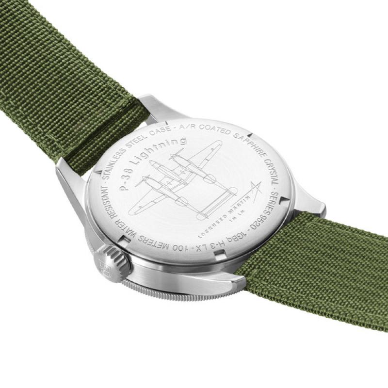 Luminox 42mm P-38 LIGHTNING GMT Pilot Watch